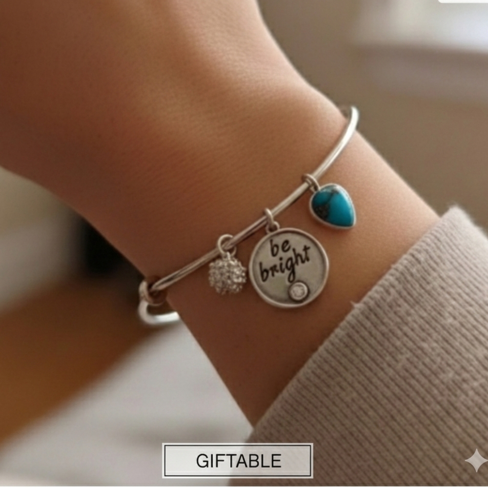 Silpada Sterling Silver Charm Bangle